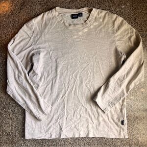 BOSS Men's Cream Long Sleeve Shirt